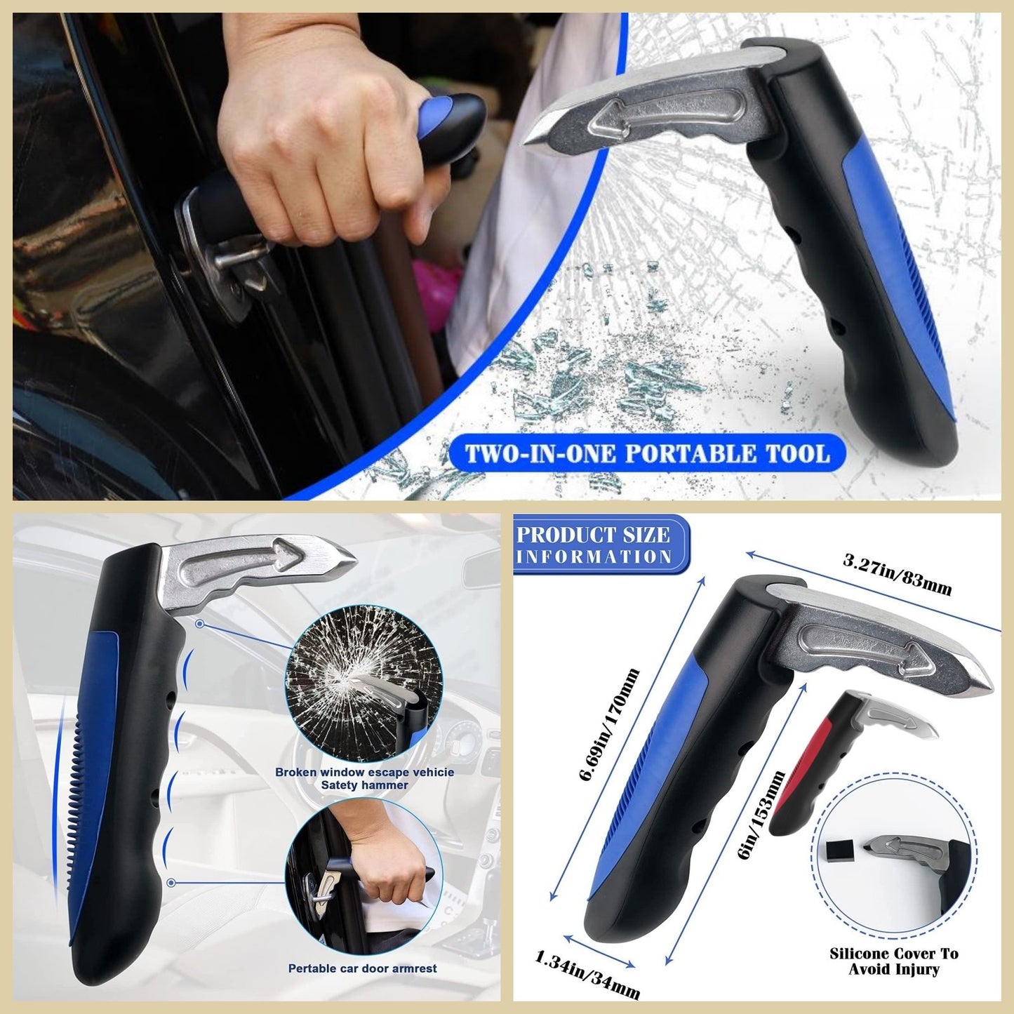 Sherum 5 in 1 Car Handle Assist