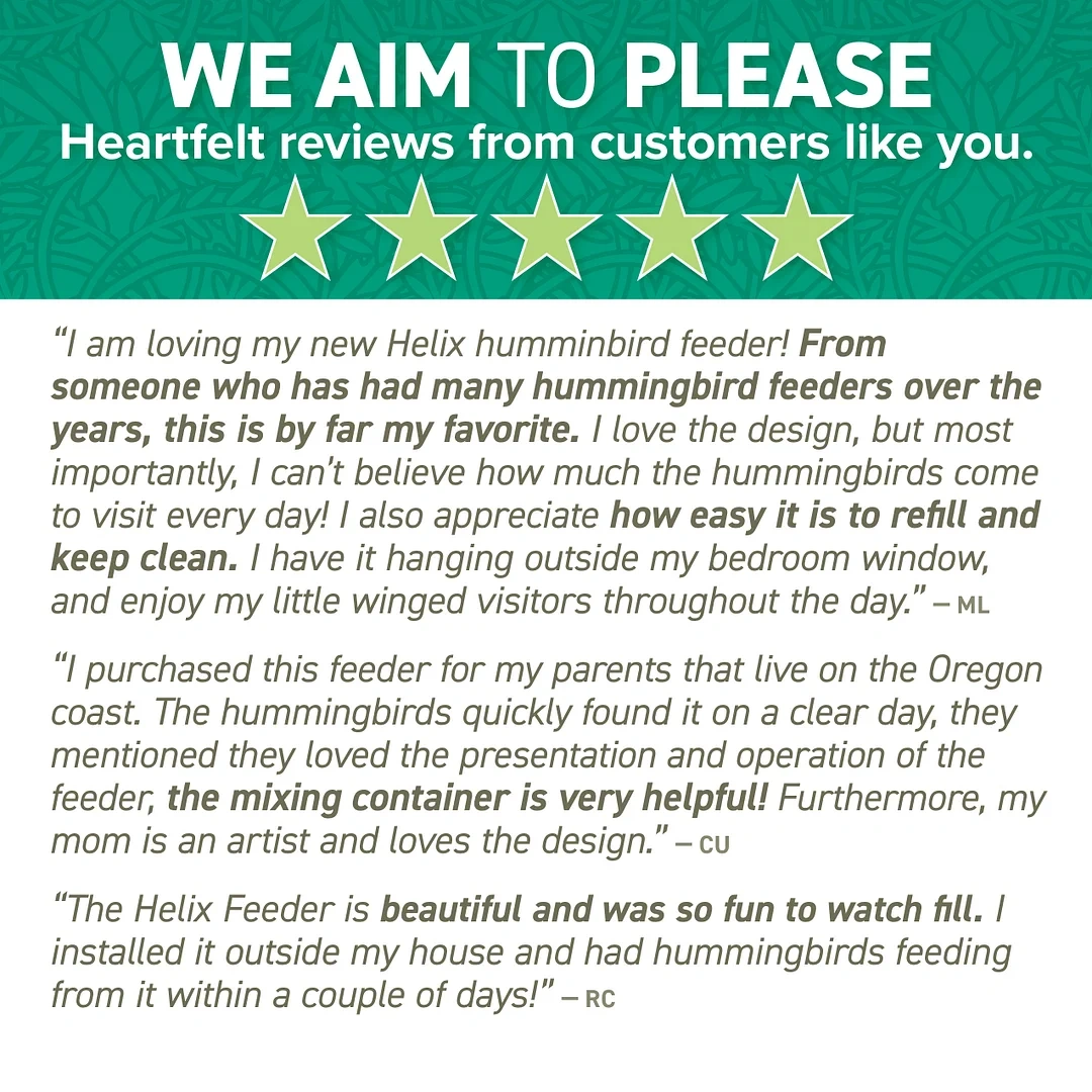 Sherum DNA Helix 32-Port Hummingbird Feeder