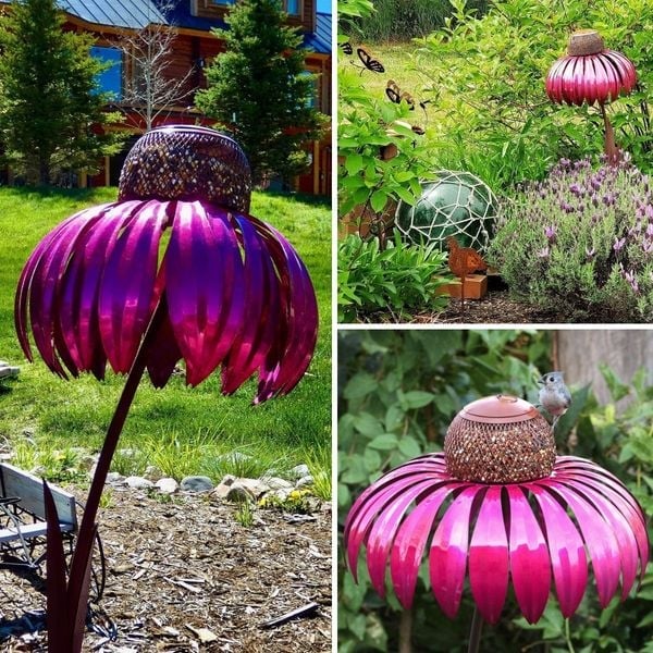 Sherum Outdoor Flower Bird Feeder